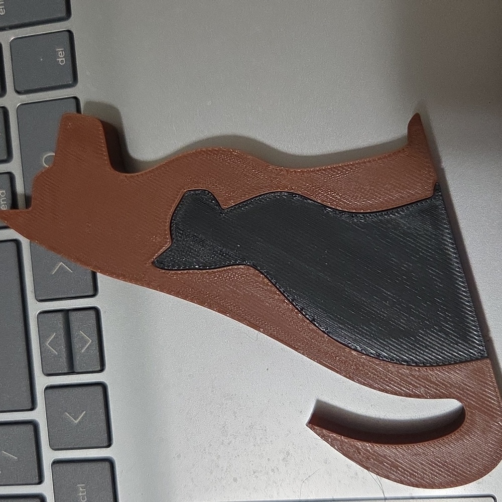 2 piece Dog & Cat 3-D Printed Decor